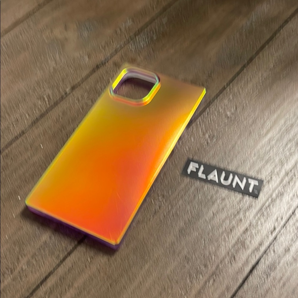 Orange Slim-Fit Smartphone Case with Glossy Finish